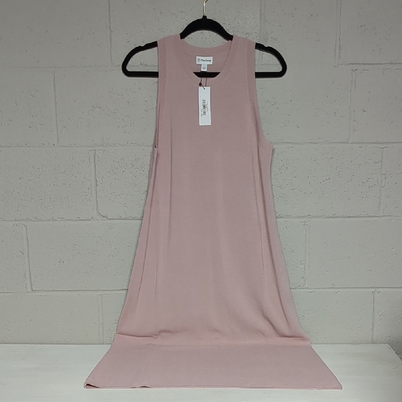 The Drop High Neck Side-Slit Maxi Sweater Dress, Size L, NWT - Picture 2 of 6